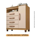 COMODA SAPATEIRA CANNES - 1 Porta e 4 Gavetas