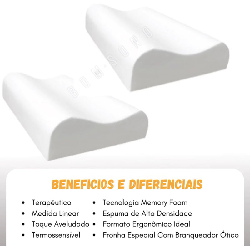 TRAVESSEIRO CERVICAL ERGONÔMICO