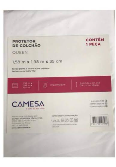 CAPA PROTETORA IMPERMEÁVEL COLCHÃO QUEEN - CAMESA