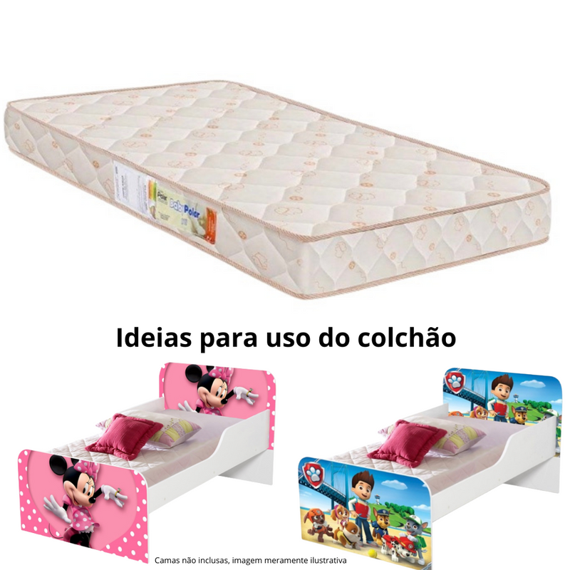 COLCHÃO JUVENIL PARA MINI CAMA -  70x150 (Baby Polar)