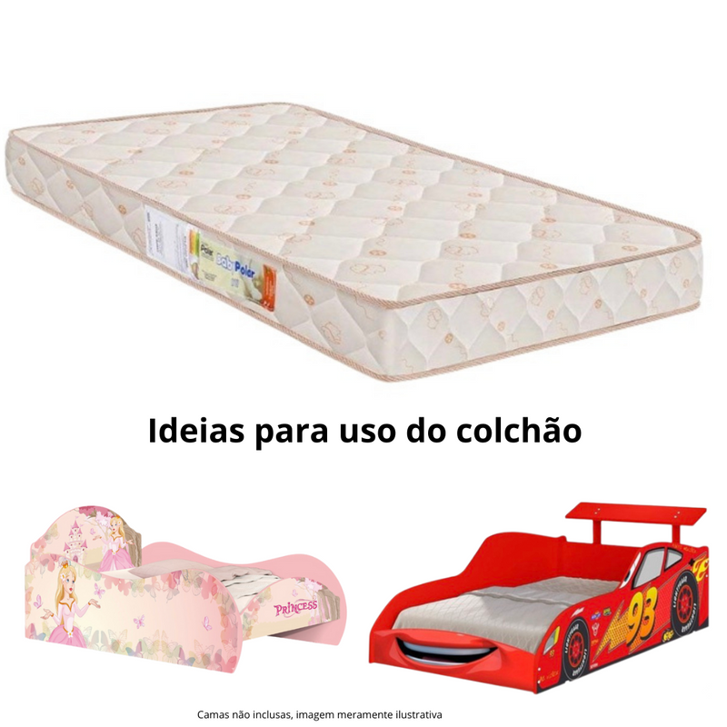 COLCHÃO JUVENIL PARA MINI CAMA -  70x150 (Baby Polar)