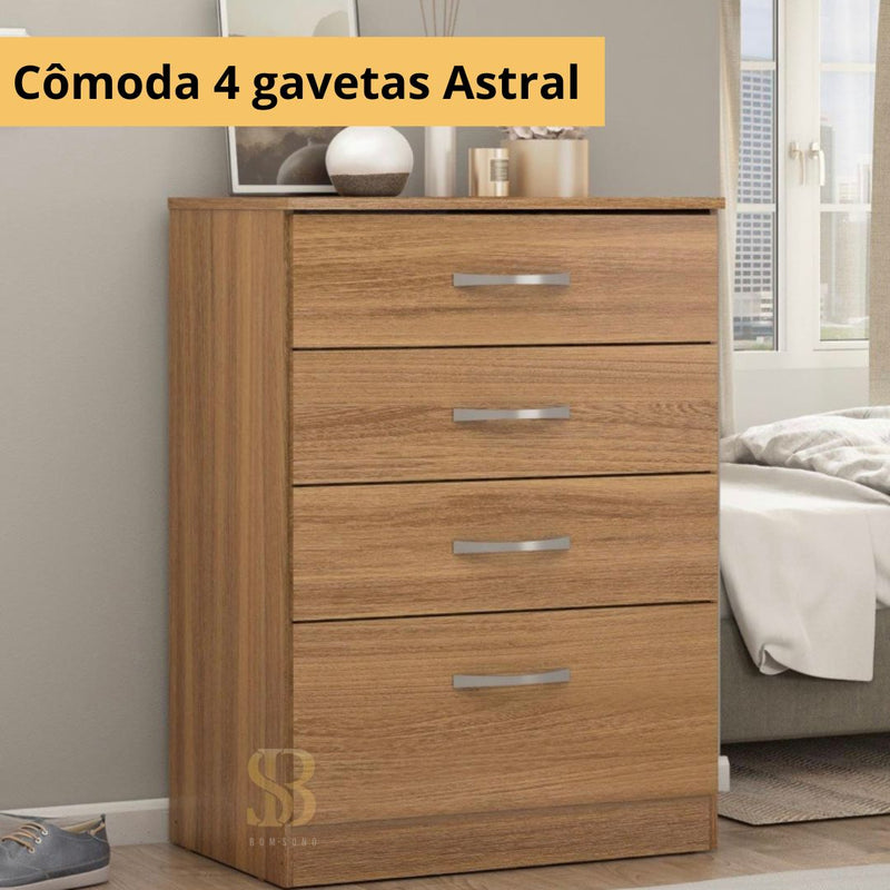 COMODA ASTRAL - 4 GAVETAS